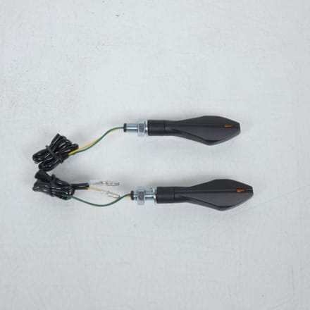 Paar knipperlichten Led HUNTER zwart mat Chaft voor motor Yamaha IN202 Nieuw