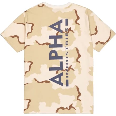 T-shirt met bedrukking op de rug Alpha Industries