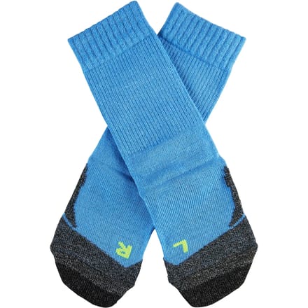 FALKE TK2 anti-blaar dik wol functioneel materiaal wandelsokken kinderen blauw - maat 35-38
