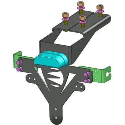 Plaatondersteuning Brazoline Kawasaki Z 1000 14/17