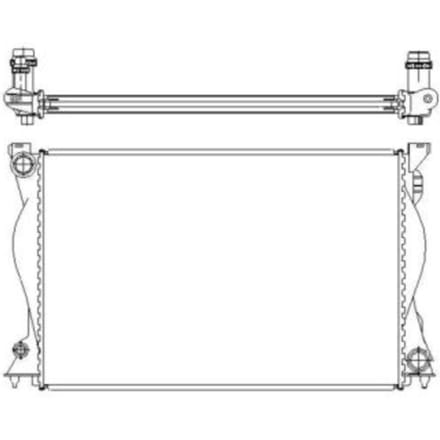Radiator, motorkoeling NRF 50597
