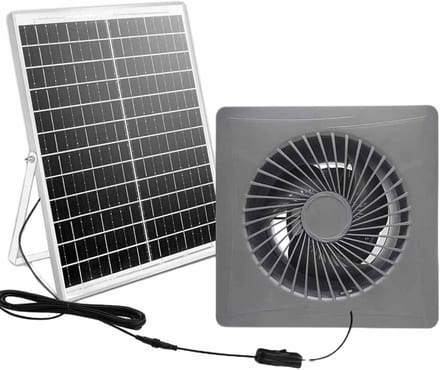 Zonnepaneel Ventilator Set voor Afzuiging RV Kas Schuur Container
