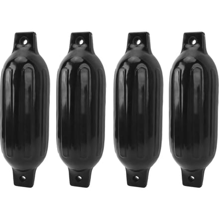 Kit Pare-chocs Bateau Gonflable Bouées Côtelées Protectrices Amarrage pour Yacht Ponton Bateau de Pêche Marine gray