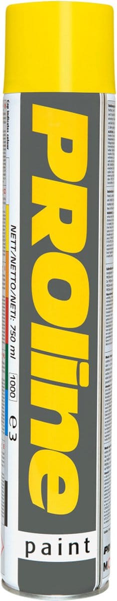 PROline-paint belijningsverf, geel, 750 ml