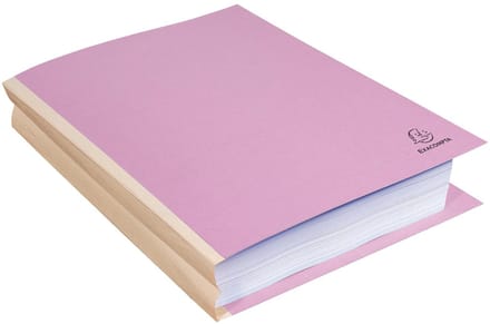 Exacompta FOREVER® 320 g/m2 - Pak van 25 dossiermappen met linnen rug - A4 - Lila - 770008E