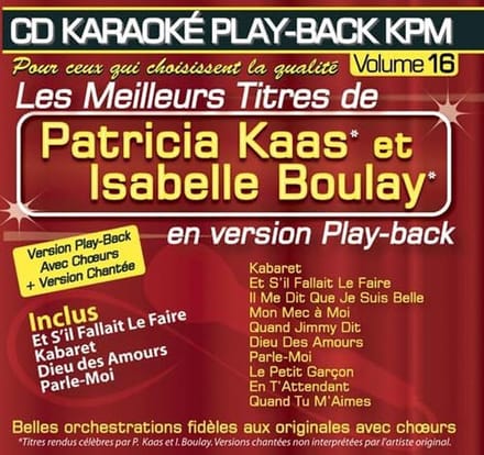 Karaoke CD Sporen Patricia Kaas & Isabelle Boulay - 10 Populaire Nummers