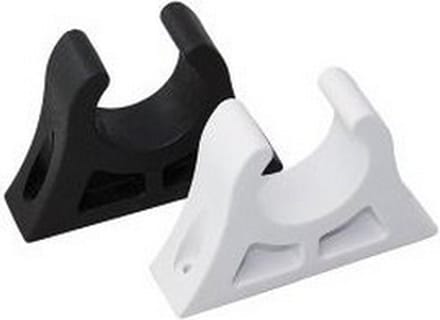 Bootshaak houder klem (Per 2 verpakt) - Diam. 32mm - Wit