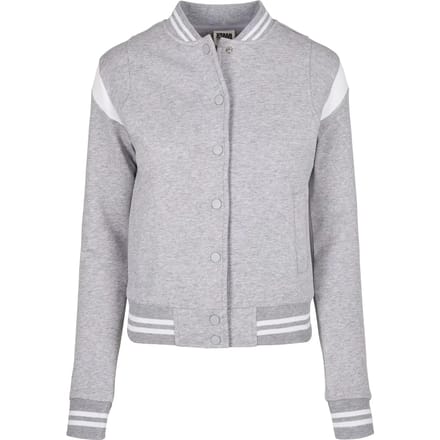 Urban Classics - Organic Inset College jacket - M - Grijs