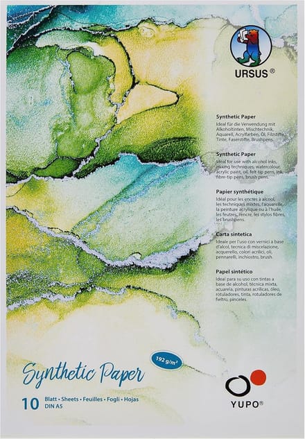 Synthetisch Papier DIN A5 192 g Glad Oppervlak Scheurvast en Waterdicht 10 Vellen