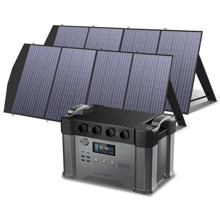 ALLPOWERS Zonnegeneratorset 2400W (S2000 Pro + SP033 200W zonnepaneel) - S2000 Pro+2 stuks SP033 200W zonnepaneel
