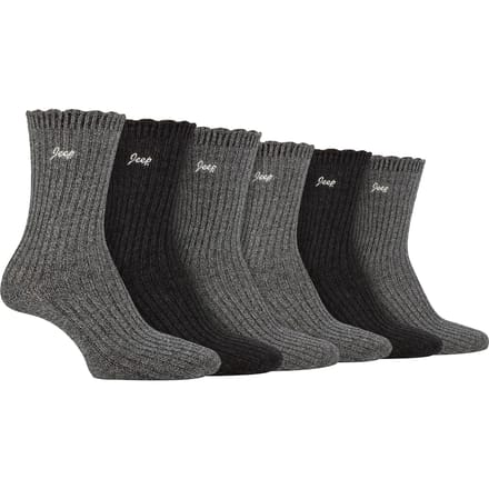 Dames 6-pack Bamboe Bootsokken | Schattige Geribbelde Top Sokken