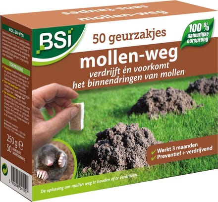 BSI - Mollen-Weg 50 Geurzakjes - 50 stuks