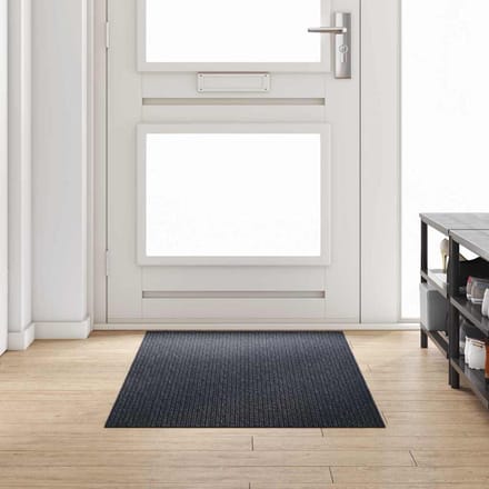 vidaXL - Tapijt - Loper - Antraciet - 80 - x - 200 - cm - Stof