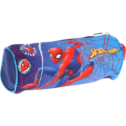 Spiderman Etui - Pennenetui voor Kind - Rond - Blauw - Pennenzak