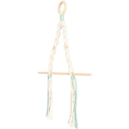 Porte-serviettes en macramé Simple Élégant Installation Facile Porte-serviettes en Corde de Coton pour Salle de Bain white