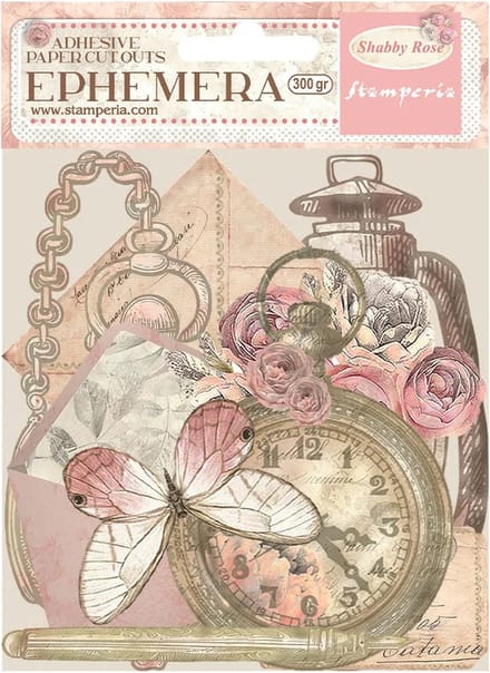 Stamperia - Shabby Rose Ephemera (32pcs) (DFLCT47)