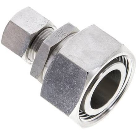 12L & 28L RVS Rechte Snijringkoppeling Draaidoorvoer 160bar ISO 8434-1
