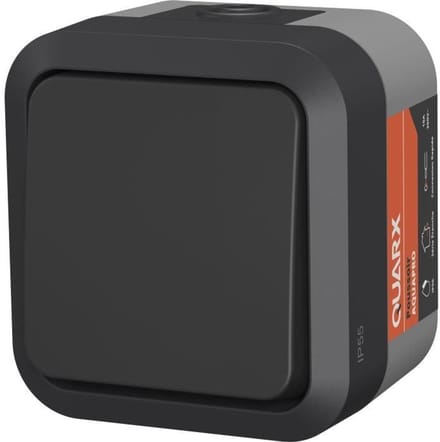 Drukknop - QUARX - Aqua Pro - Buiten, 250 V, 10 A, IP55, NF-conform