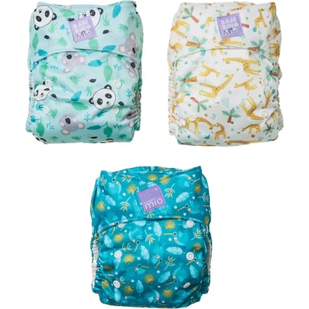 All-in-one Wasbare Luier In het Koninkrijk der Dieren Bambino Mio Miosolo (x3)