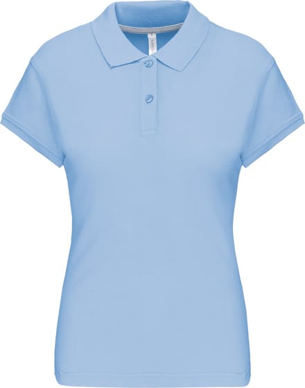 Kariban Damespolo korte mouwen K242 - sky blue - S
