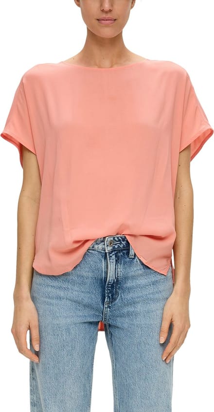 Qs Women-Bloes--2108 ORANGE-Maat 36