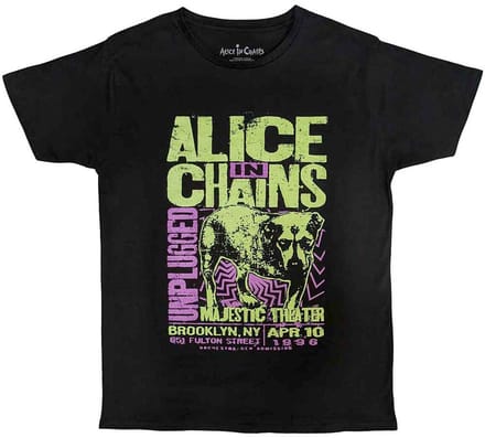 Alice In Chains - Unplugged Dog Heren T-shirt - S - Zwart