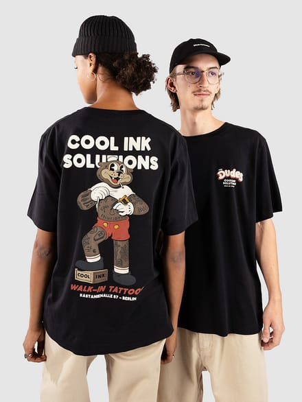 The Dudes Walking Tattoo T-Shirt zwart
