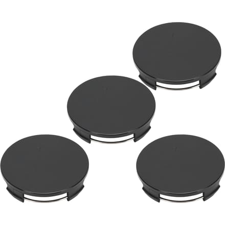 4 STUKS 65MM 2.6 Inch Wielnaafdoppen Anti-vallende Bevestiging 62.2mm ID Universele Naafmiddenafdekking Zwart zwart