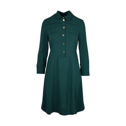 Louis Vuitton groene overhemdjurk - jaren '10