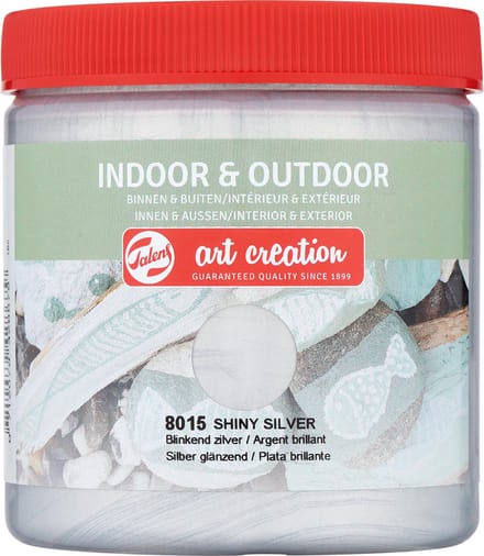 Talens Art Creation indoor & outdoor verf 250ml - Blinkend zilver