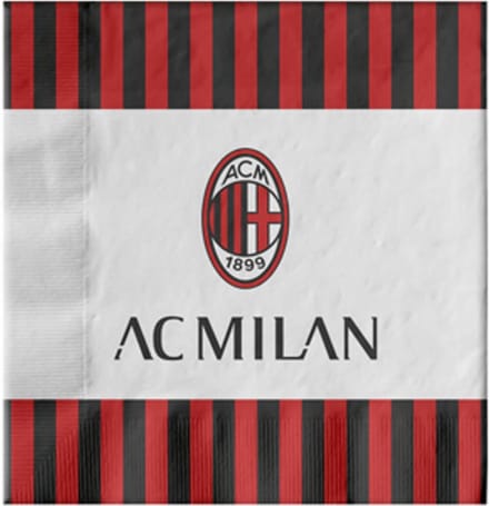 BIGIEMME SRL - 20 papieren AC Milan servetten