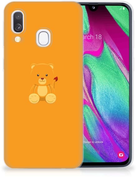 Samsung Galaxy A40 Telefoonhoesje met Naam Baby Beer