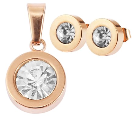 AKZENT Akzent heren sieradenset Edelstahl zilver