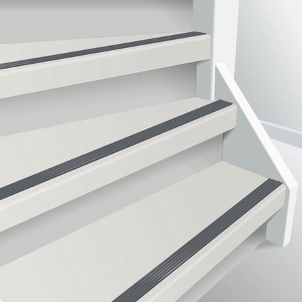 ​Anti slip trap strip zelfklevende tape - rol grijs - 5 meter​ - 2,8cm