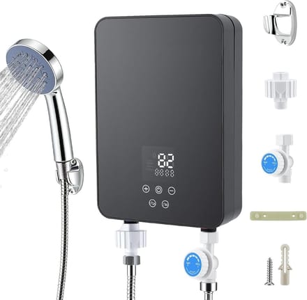 Doorstroomboiler - Mini boiler - Direct warm water - LED temperatuurweergave - 5500 W - Wit