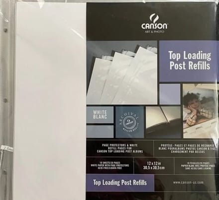 Canson - Top Loading Post Refills - navulling fotoalbum - ivoor