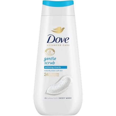 Dove Advanced Care Gentle Exfoliate Scrub Body Wash - 225 ml