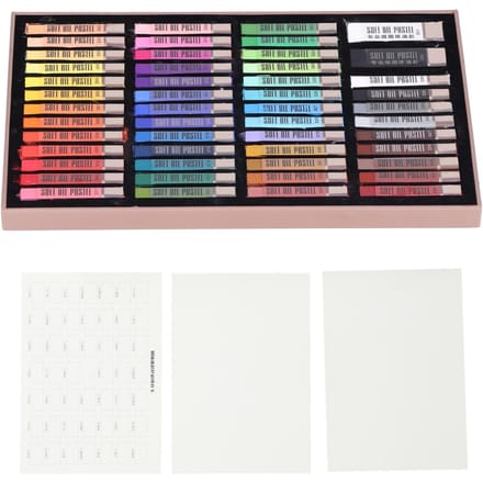 Pastels à l'huile doux 48 couleurs, crayons de couleur professionnels pour dessin, graffiti, art, peinture, ensemble gray