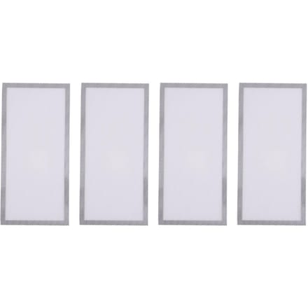 4 pièces Cache-bouches d'aération magnétiques de sol 5,5x12 pouces Aimant PVC Grille de ventilation Moustiquaire pour mur plafond blanc
