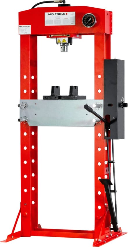 Hydraulische pers 30T hand- en voetbediening MW Tools PH30