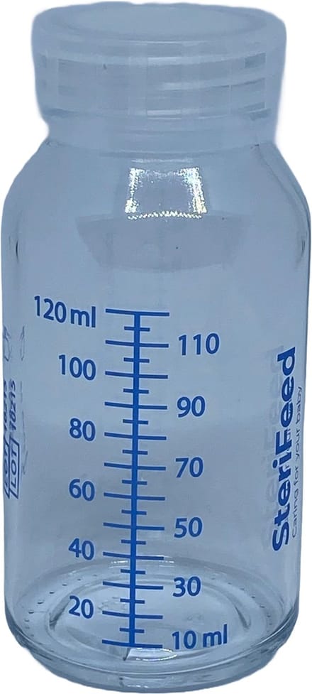 Sterifeed Moedermelk Bewaarflessen - glas - 120 ml - set van 10 stuks