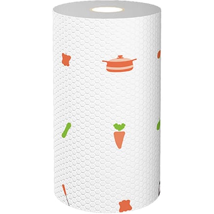 50 STUKS Keukenpapier Nat Droog Gebruik Eenmalig Gebruik Polyester Afwaspapier voor Borden Potten white