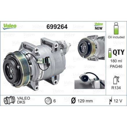 Compressor airconditioning VALEO 699264