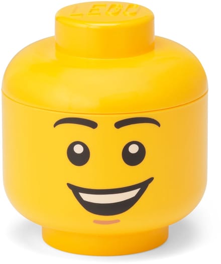 Opbergbox, Opbergdoos, Mini, 10 cm, Hoofd, Happy Boy - LEGO