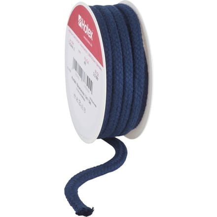 Katoenen koord, 6 mm - Donkerblauw