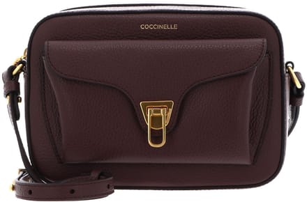 COCCINELLE Leren schoudertas Beat Soft Camera Bag Berry donkerpaars