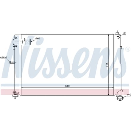 Radiator, motorkoeling NISSENS 61308