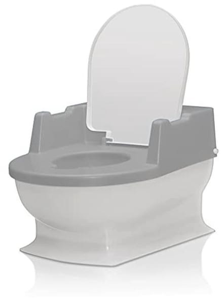 Kindertoilet en toilettrainer voor kinderen - grijs