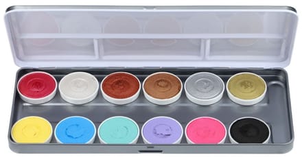 Superstar schmink : Face & Bodypalet shimmer & pastel 12 kleuren