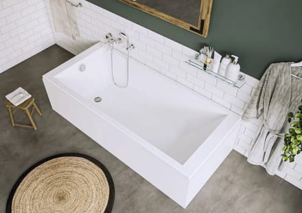 Allibert SPACY bad rechthoek glans wit 170×75 cm